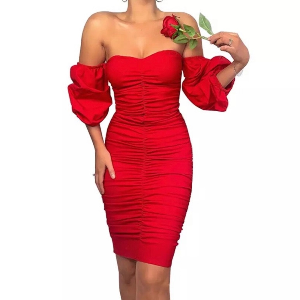 Red Body Slip Dress